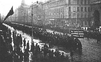 Mielenosoitus Pietarissa