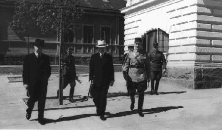 Pministeri Rangell ja presidentti Ryti Mikkeliss heinkuussa 1941